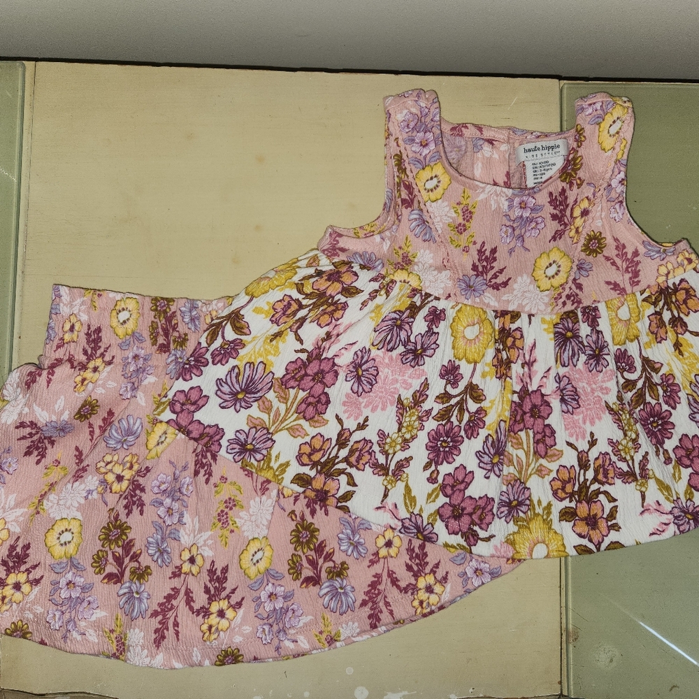 NWOT Haute Hippie Pink and Purple Floral Kids Matching Set